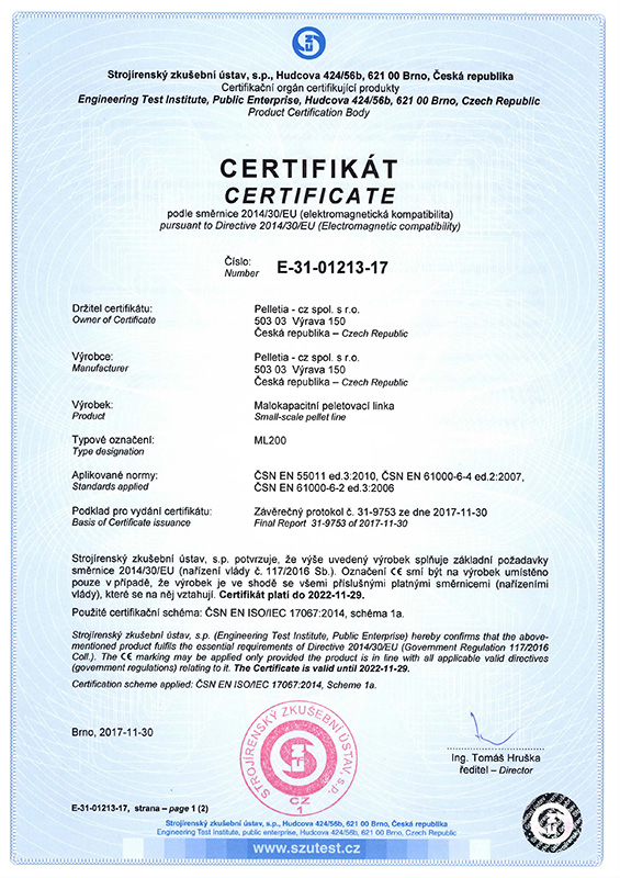 Certifikát Certifikát